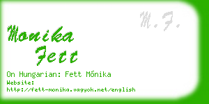monika fett business card